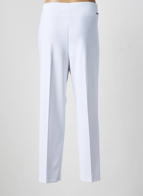 Pantalon droit stretch taille normale blanc JOSEPH RIBKOFF femme