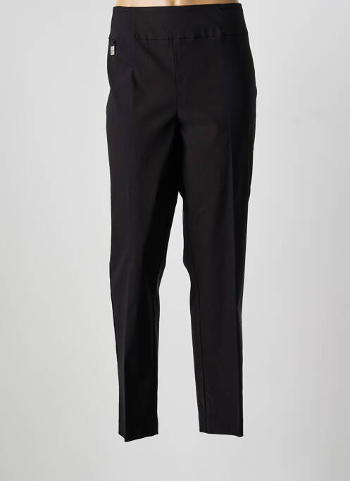 Pantalon droit stretch taille normale noir JOSEPH RIBKOFF femme