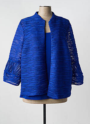 Twin-set col rond bleu JOSEPH RIBKOFF femme