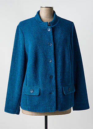 Veste casual col rond bleu SOMMERMANN femme