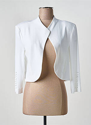 Veste casual coupe cintrée blanc JOSEPH RIBKOFF femme