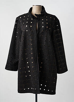 Veste casual col rond noir JOSEPH RIBKOFF femme