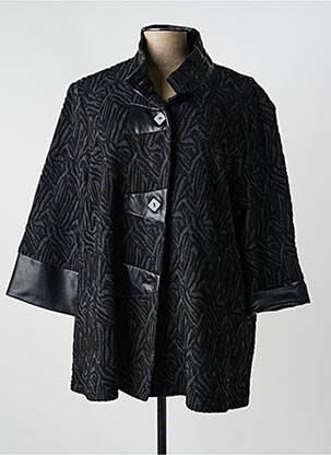 Veste casual fermeture boutonnée sur le devant noir JOSEPH RIBKOFF femme
