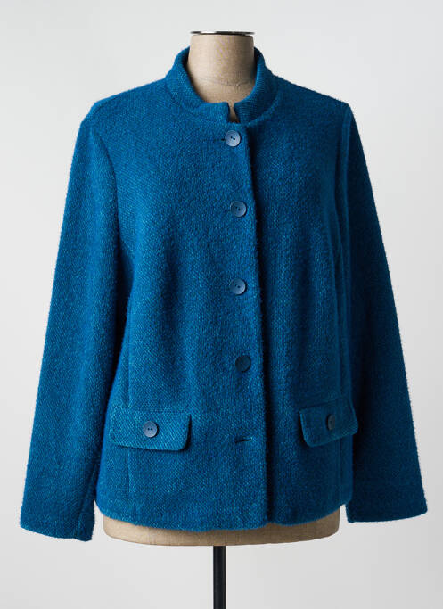 Veste casual col rond bleu SOMMERMANN femme
