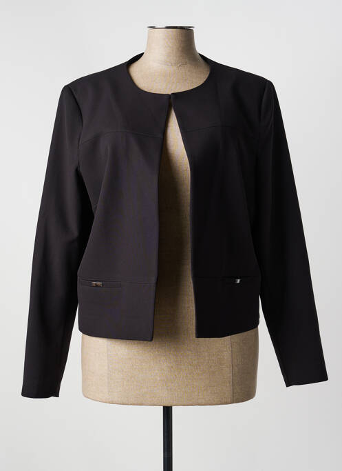 Veste casual col rond noir GREGORY PAT femme