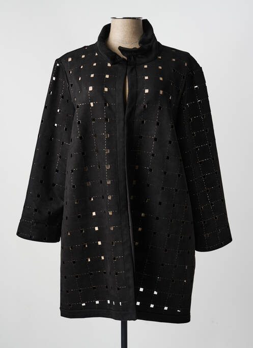 Veste casual col rond noir JOSEPH RIBKOFF femme