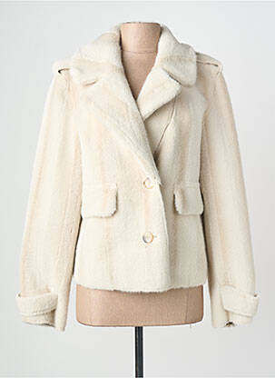Manteau court poches sans capuche beige BEAUMONT femme