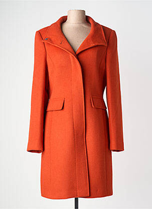 Manteau long coupe cintrée sans capuche orange GERRY WEBER femme