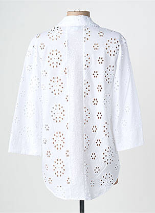 Chemisier coupe cintrée manches 3/4 blanc JOSEPH RIBKOFF femme