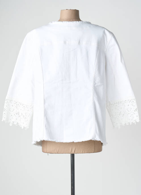 Veste casual col rond blanc JOSEPH RIBKOFF femme