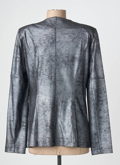 Veste chic col rond argent JOSEPH RIBKOFF femme