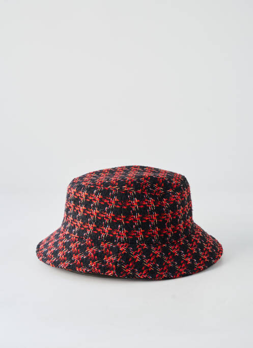 Chapeau imprimé fantaisie noir CRAMBES femme