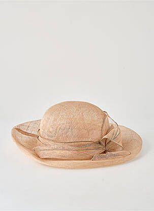 Chapeau bande anti-transpiration beige DEVERNOIS femme