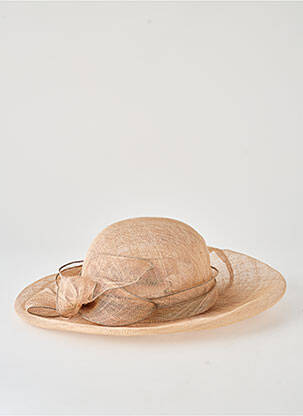 Chapeau bande anti-transpiration beige DEVERNOIS femme
