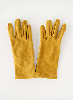 Gants stretch jaune STORIATIPIC femme