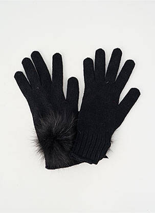 Gants stretch noir LEA CLEMENT femme