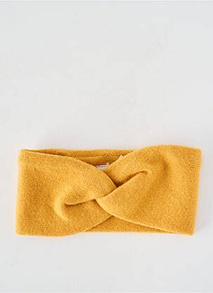 Accessoire pour cheveux fermeture elastique jaune LEA CLEMENT femme