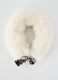 Col / tour de cou coutures renforcées blanc LEA CLEMENT femme