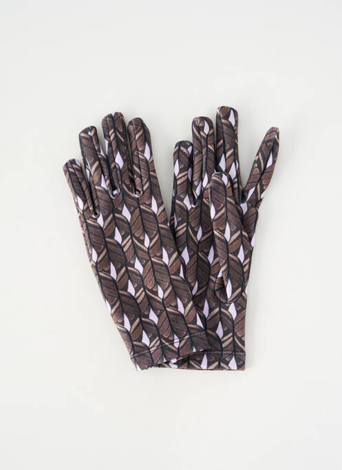 Gants imprimé fantaisie noir STORIATIPIC femme