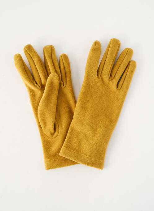 Gants stretch jaune STORIATIPIC femme