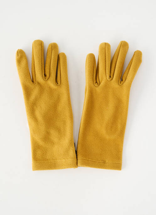 Gants stretch jaune STORIATIPIC femme