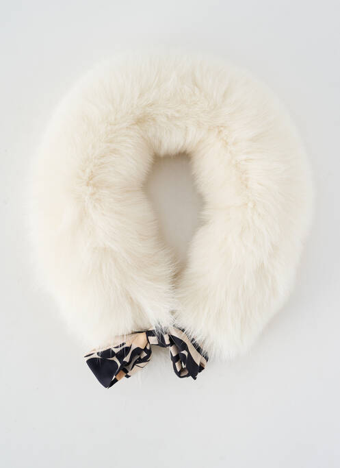 Col / tour de cou coutures renforcées blanc LEA CLEMENT femme