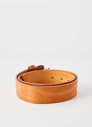 Ceinture tissage simili-cuir marron YOLETE femme