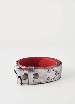 Ceinture effet matière satinée argent YOLETE femme
