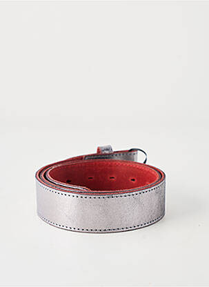 Ceinture effet matière satinée argent YOLETE femme