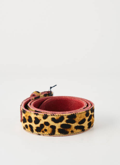 Ceinture imprimé animal beige YOLETE femme