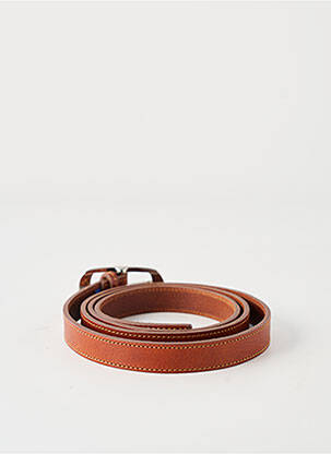 Ceinture tissage simili-cuir marron ETERN'ELLE femme
