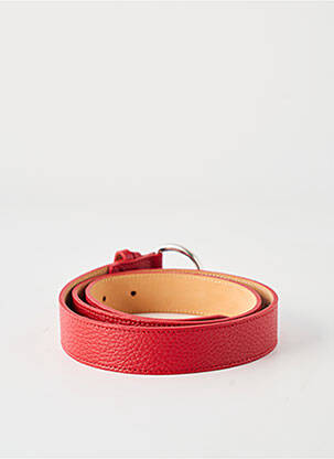 Ceinture tissage effet écaille rouge ETERN'ELLE femme