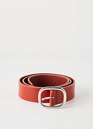 Ceinture tissage simili-cuir marron ETERN'ELLE femme