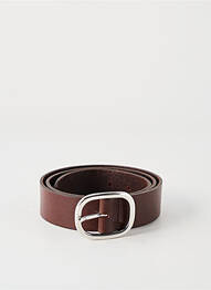 Ceinture tissage simili-cuir marron ETERN'ELLE femme