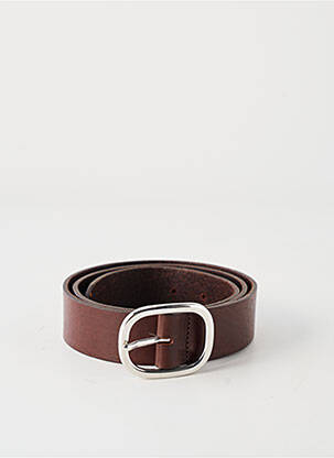 Ceinture tissage simili-cuir marron ETERN'ELLE femme