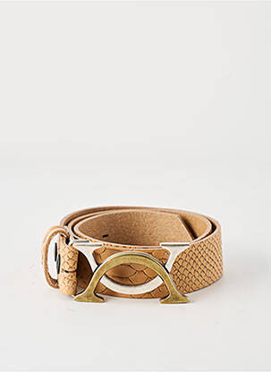 Ceinture tissage effet écaille beige YOLETE femme