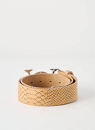Ceinture tissage effet écaille beige YOLETE femme