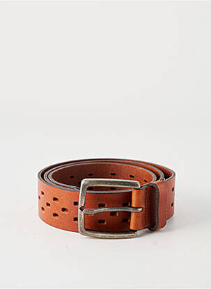 Ceinture tissage simili-cuir marron ETERN'ELLE femme