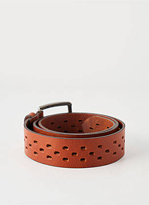 Ceinture tissage simili-cuir marron ETERN'ELLE femme