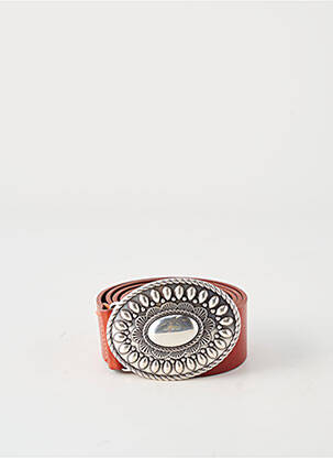 Ceinture tissage simili-cuir marron ETERN'ELLE femme