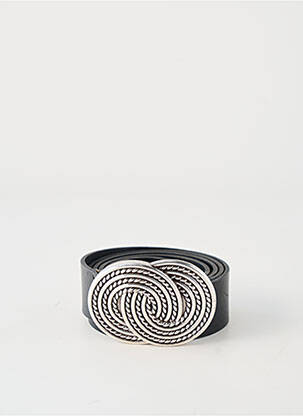 Ceinture tissage simili-cuir noir ETERN'ELLE femme