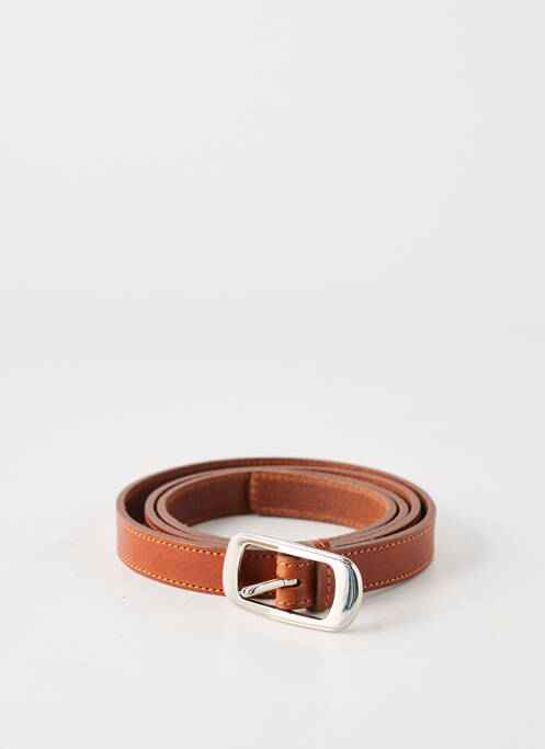 Ceinture tissage simili-cuir marron ETERN'ELLE femme
