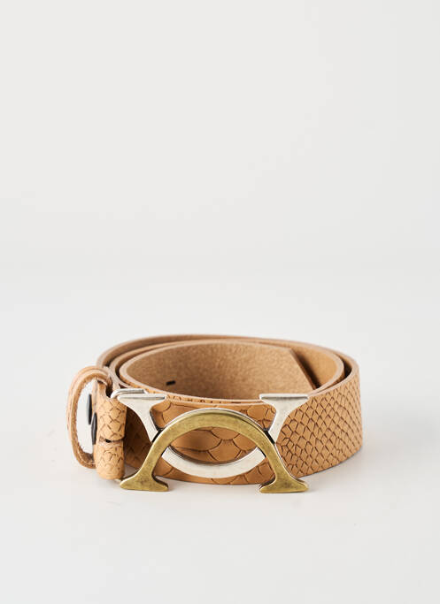 Ceinture tissage effet écaille beige YOLETE femme