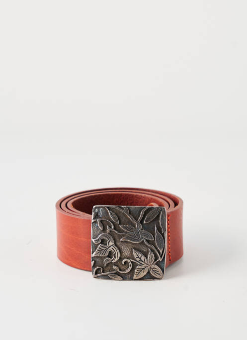 Ceinture tissage simili-cuir marron ETERN'ELLE femme