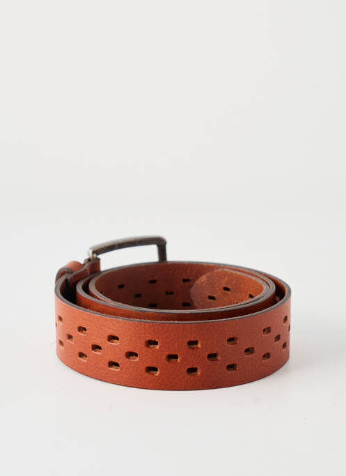 Ceinture tissage simili-cuir marron ETERN'ELLE femme
