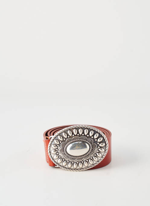 Ceinture tissage simili-cuir marron ETERN'ELLE femme