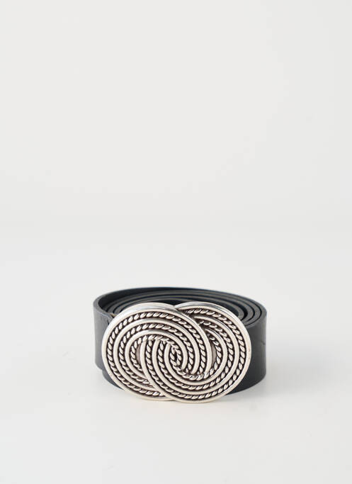 Ceinture tissage simili-cuir noir ETERN'ELLE femme