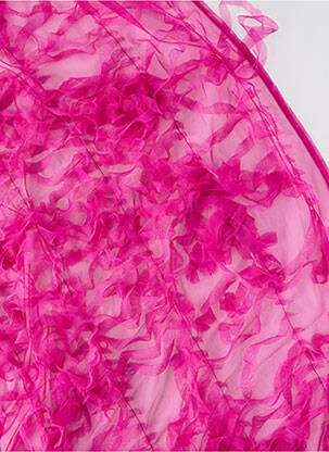 Foulard coutures renforcées rose ETERN'ELLE femme