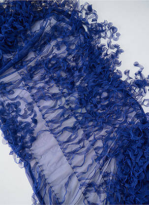 Foulard coutures renforcées bleu ETERN'ELLE femme