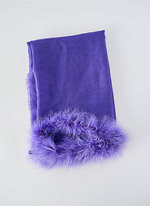 Echarpe maille fine violet ETERN'ELLE femme